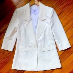 NWOT Blonde Gone Rogue Ivory Blazer